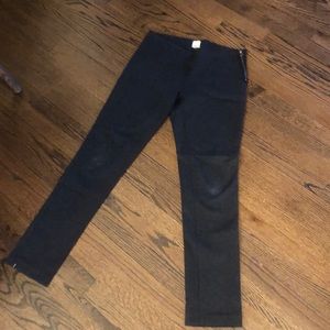 Ecru perfect stretch pant in gorgeous charcoal grey.